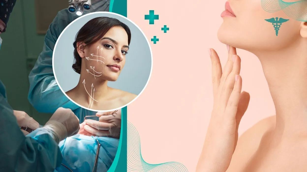 Before and after transformation of a cosmetic surgery patient in India
